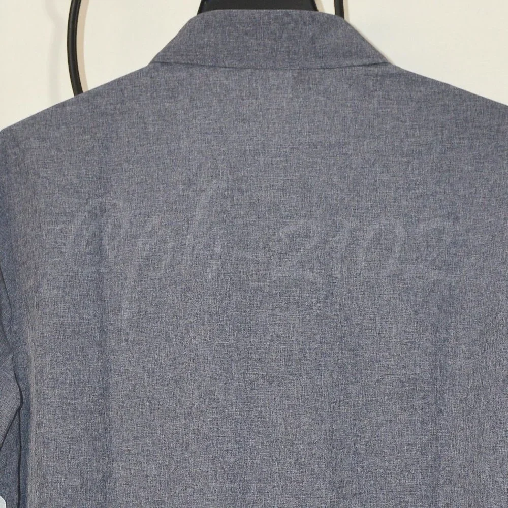 NWT Avalanche Men's Short Sleeve Woven Shirts  BLUE - Picture 7 of 7